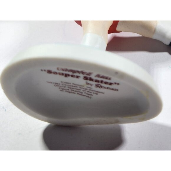 Campbell Kids Souper Skater Figurines By Roman 80s Handpainted Ice Skating - Picture 5 of 6